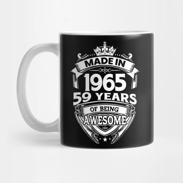 Made In 1965 59 Years Of Being Awesome by Bunzaji